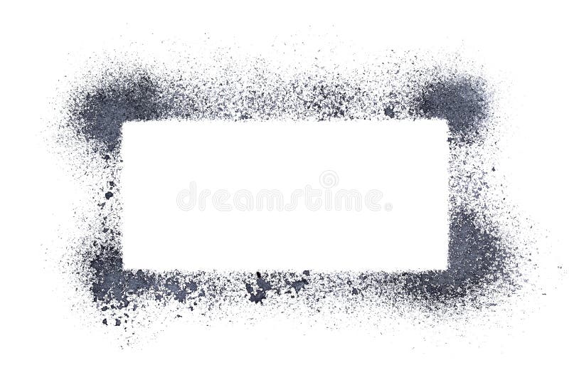 Sprayed stencil frame stock illustration