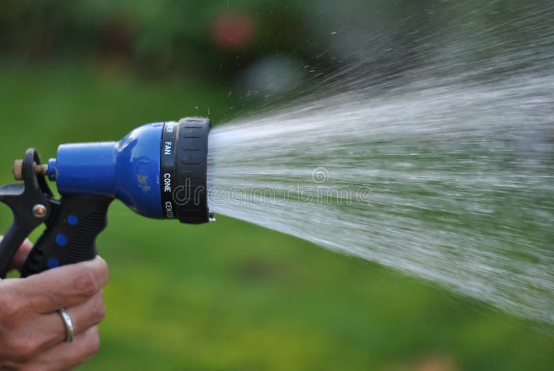 Spraying Garden Hose