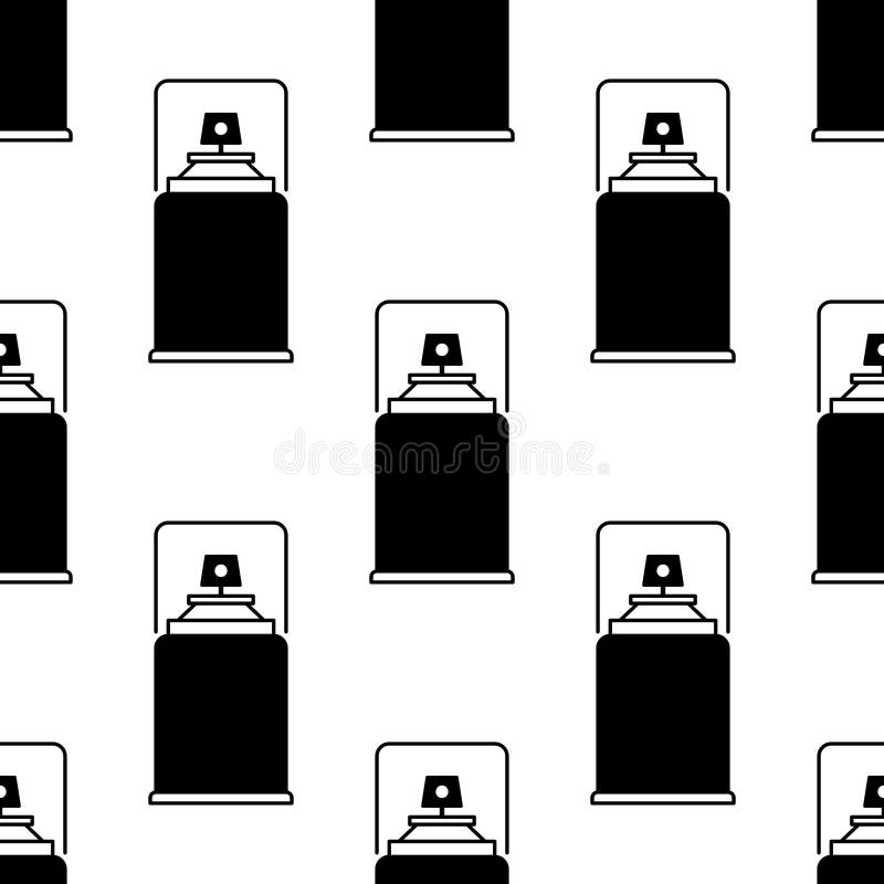 Sprayul din fundal poate închide negru vector illustration