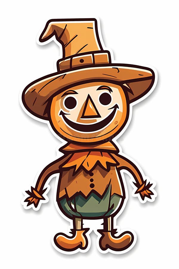 happy scarecrow clipart