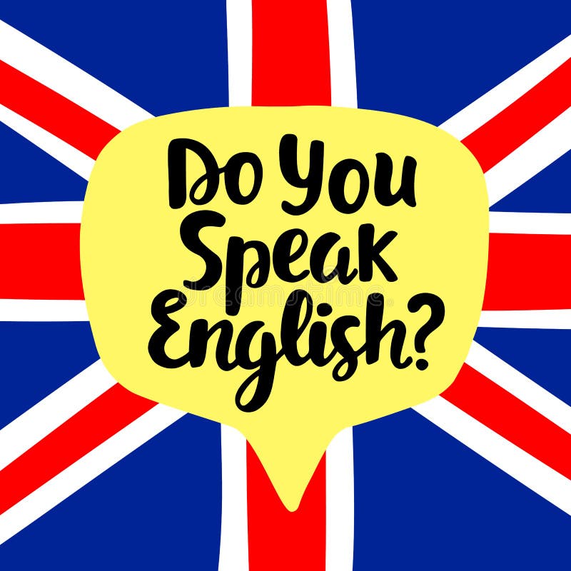 Sprechen Sie Englisch vektor abbildung. Illustration von sprache 95296800