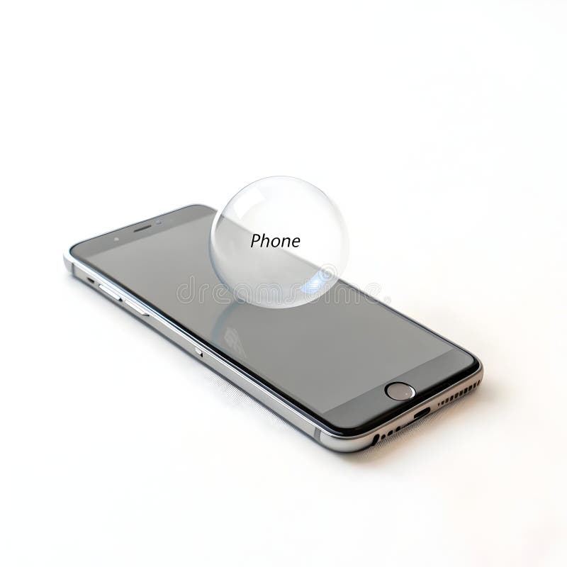 Sprechsymbol für Telefon und Blase vektor abbildung