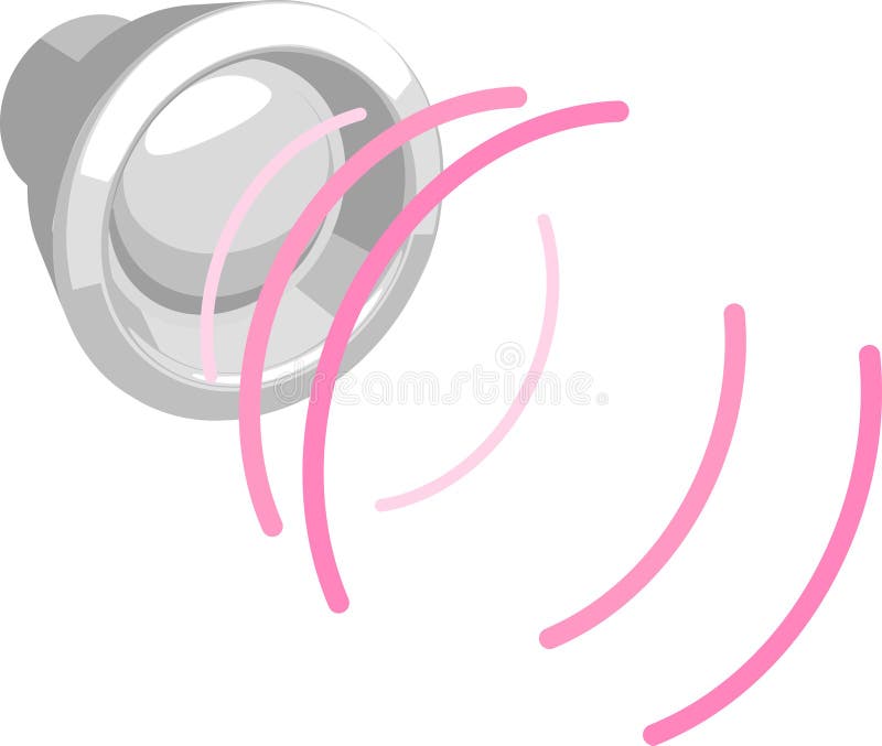 Spreker met correcte golven stock illustratie Spreker met correcte golven stock illustratie