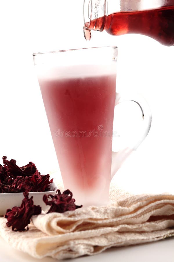 Spremuta di Roselle immagine stock Spremuta di Roselle immagine stock