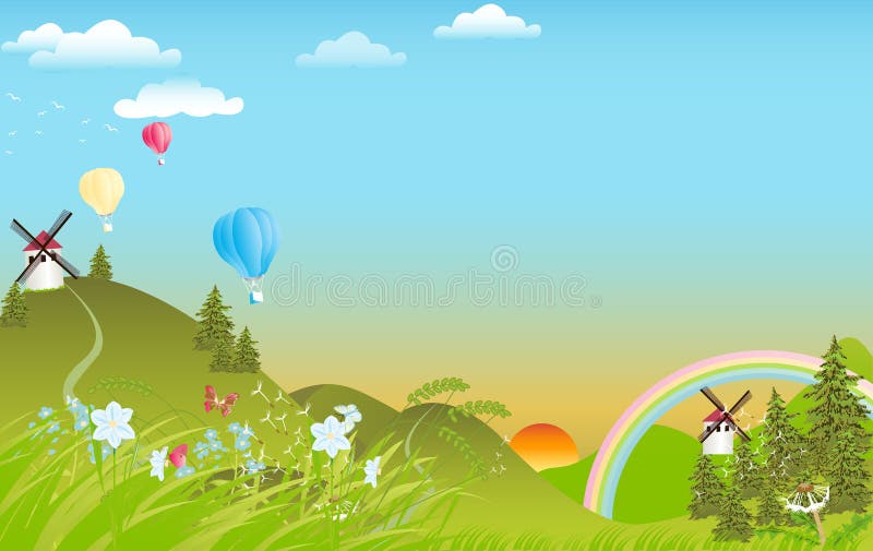 Spring stock illustration