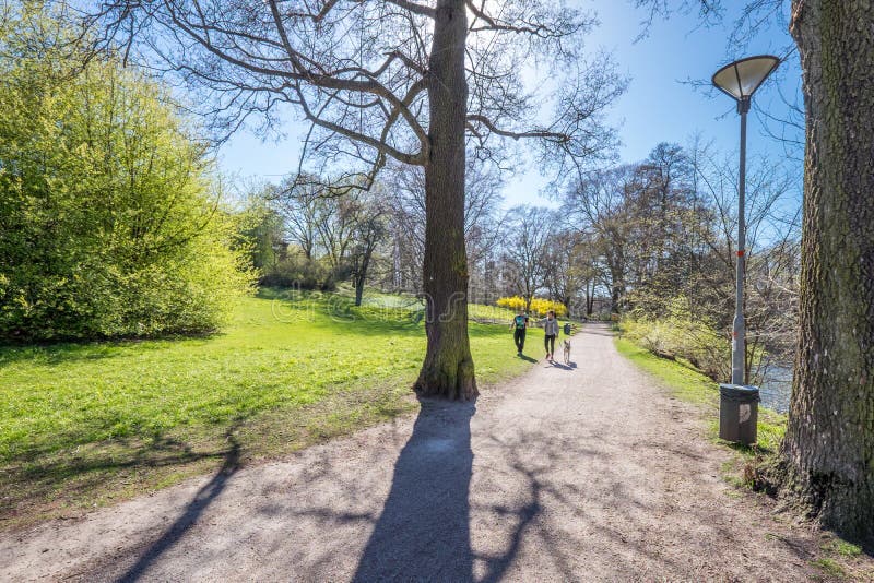Spring atmosphere in Norrköping, Sweden royalty free stock image Spring atmosphere in Norrköping, Sweden royalty free stock image