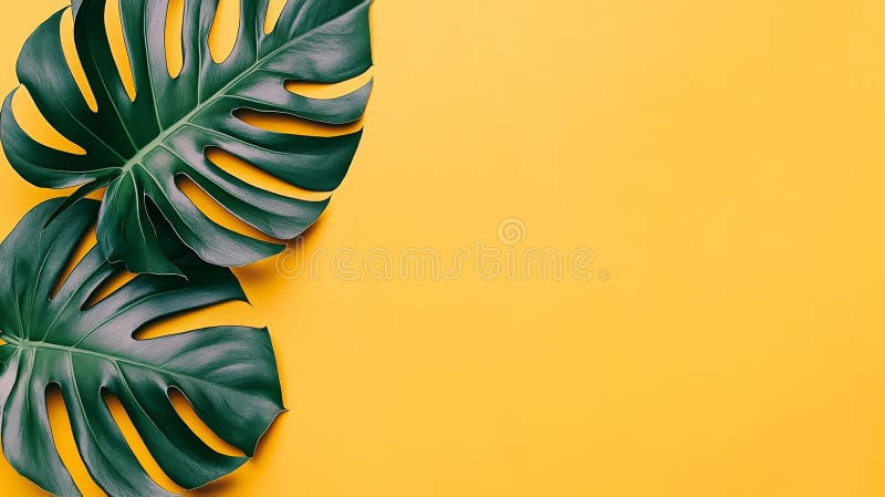 Spring Background Featuring Green Leaves and Abundant Copy Space for Design stock photo