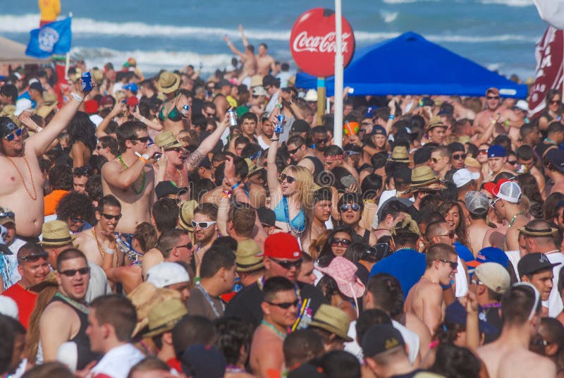 Spring Break On The Gulf Of Mexico Editorial Stock Image Image Of