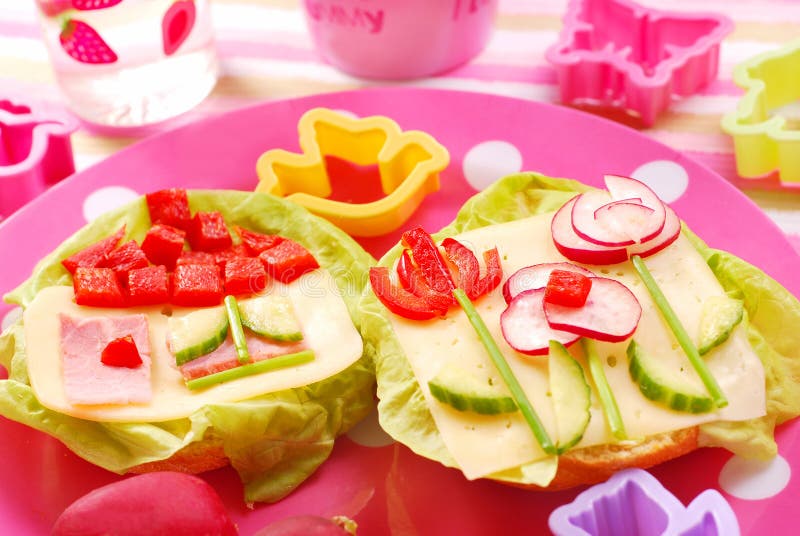 Spring breakfast for child