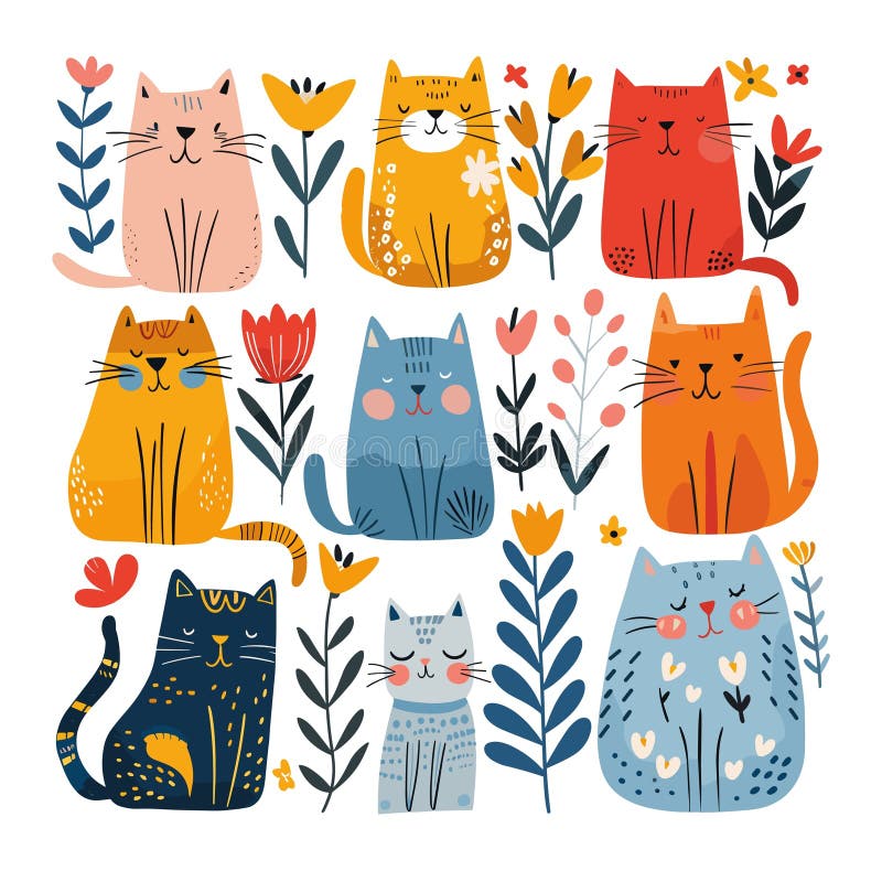 Cats Doodle Stock Illustrations – 18,728 Cats Doodle Stock
