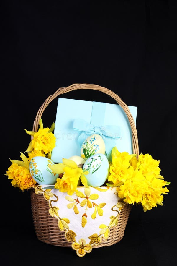 Spring or Easter Gift stock photo. Image of turquoise 13974224
