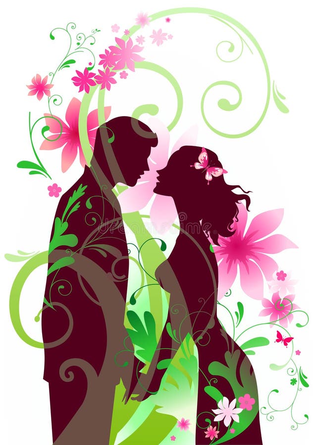 Spring feeling stock vector. Illustration of engagement - 12611657