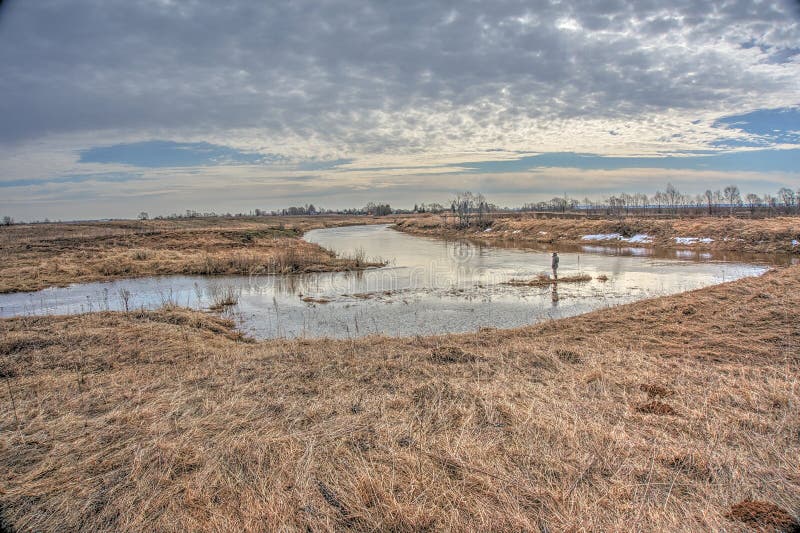 Spring flood royalty free stock image Spring flood royalty free stock image