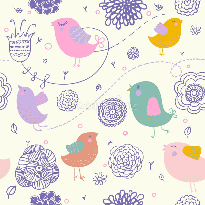 Spring floral pattern