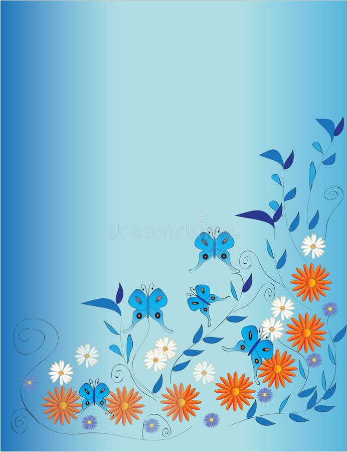 Spring flowers background