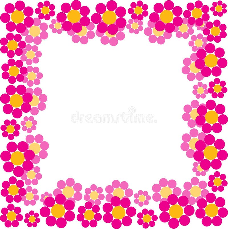 Spring flowers frame