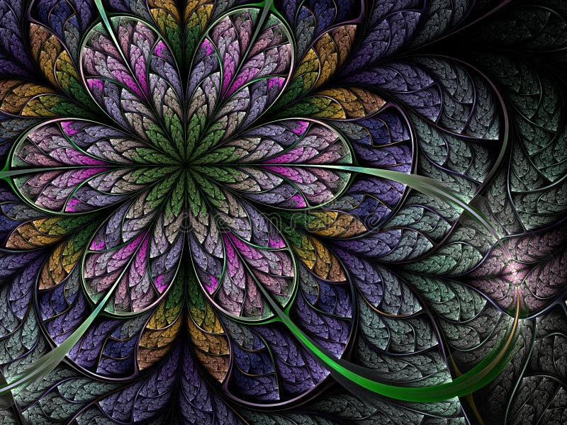 Spring fractal flower