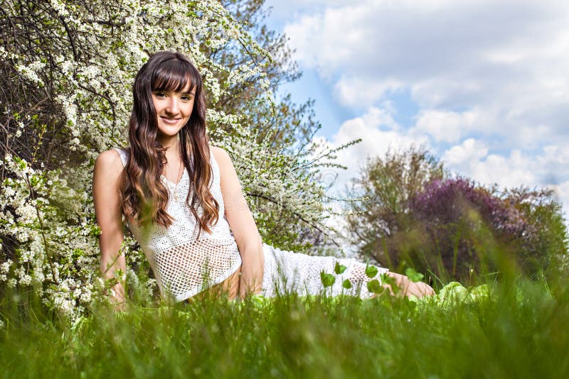 In the spring garden