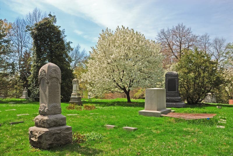 Spring Grove Cemetery stock photo. Image of marker, flowers 2206136