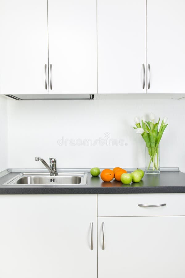 Spring kitchen interior stock photos