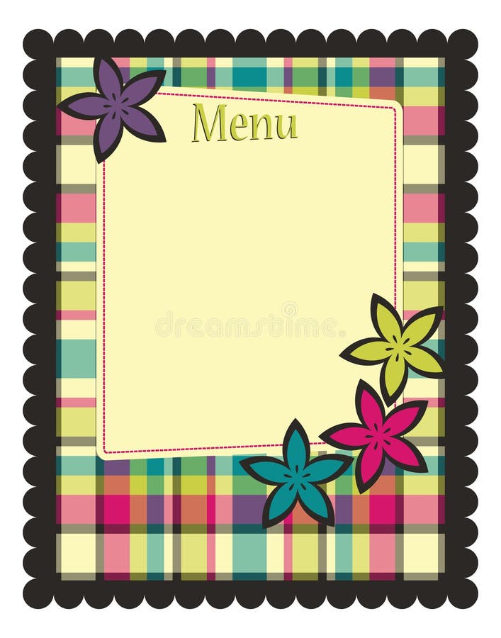 Spring menu template