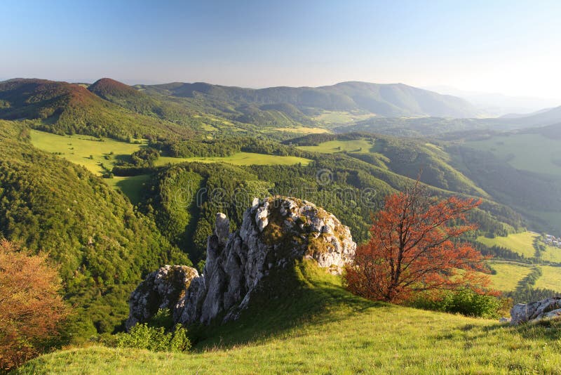 Jarní hora na Slovensku
