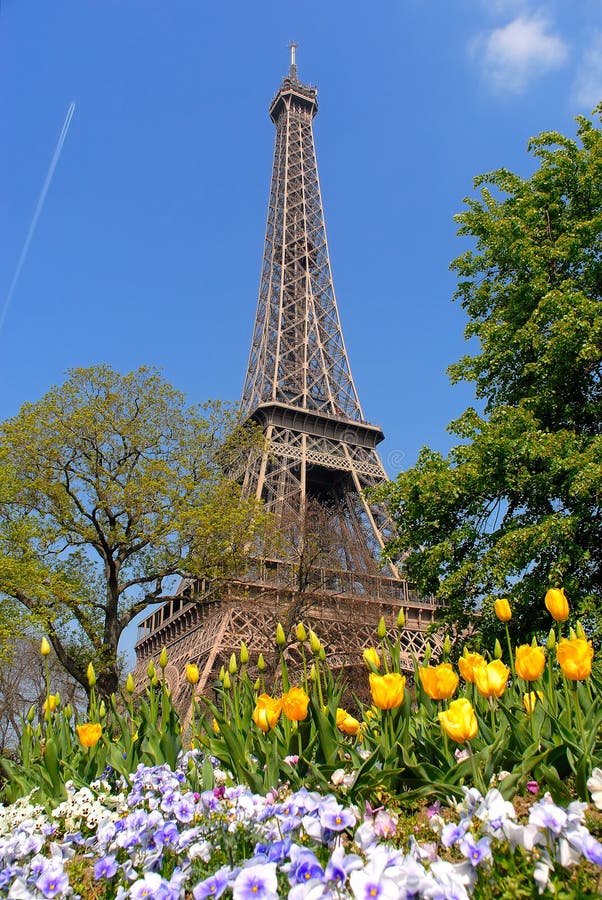 Spring In Paris, Eiffel Tower Royalty Free Stock Photography - Image