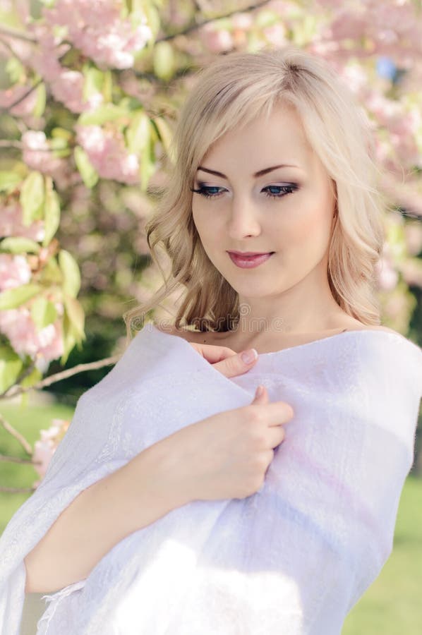 Spring portrait with kerchief