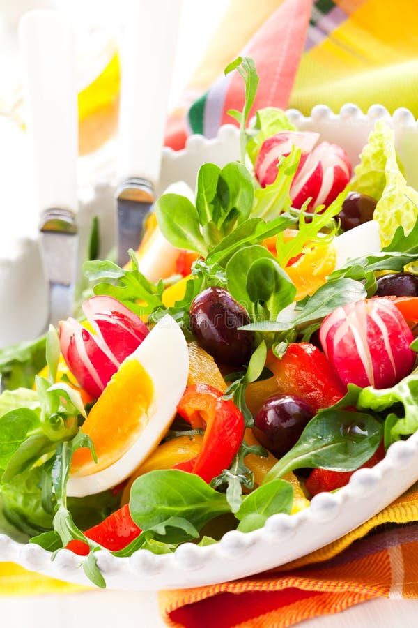 Spring salad stock photos