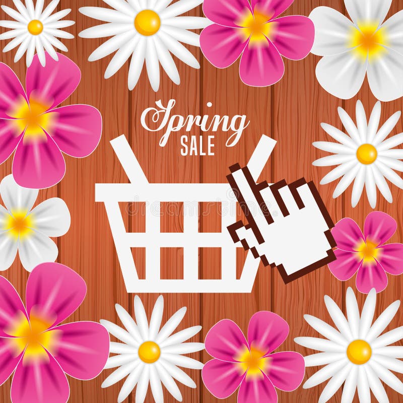spring sale design vector illustration spring sale design vector illustration