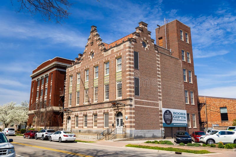 Spring Streets och Historic Builds i Holland Michigan royaltyfria foton