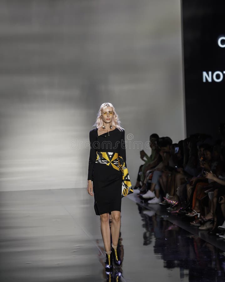 ICY Presents Eva Hu All comes from nothing SS20 Runway; New York Fashion week stock photo ICY Presents Eva Hu All comes from nothing SS20 Runway; New York Fashion week stock photo