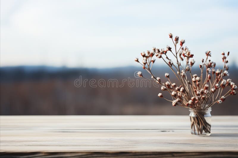Spring Table Display on Stage and Podium, Creating Captivating Showcase, Generated by AI