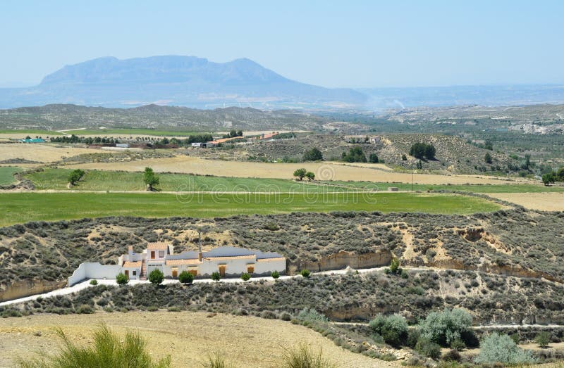 Granada S Spring View with Town Cullar Stock Photo Image of arid