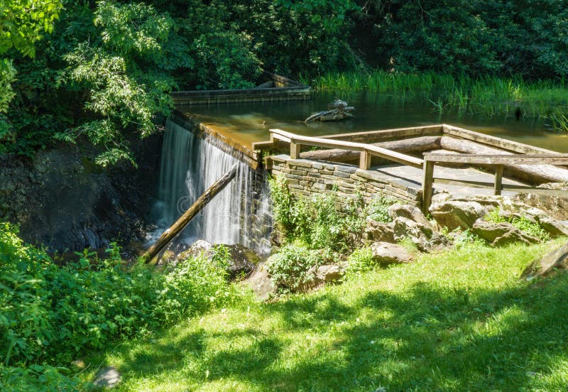 Spring View of Rakes Mill Pond Dam