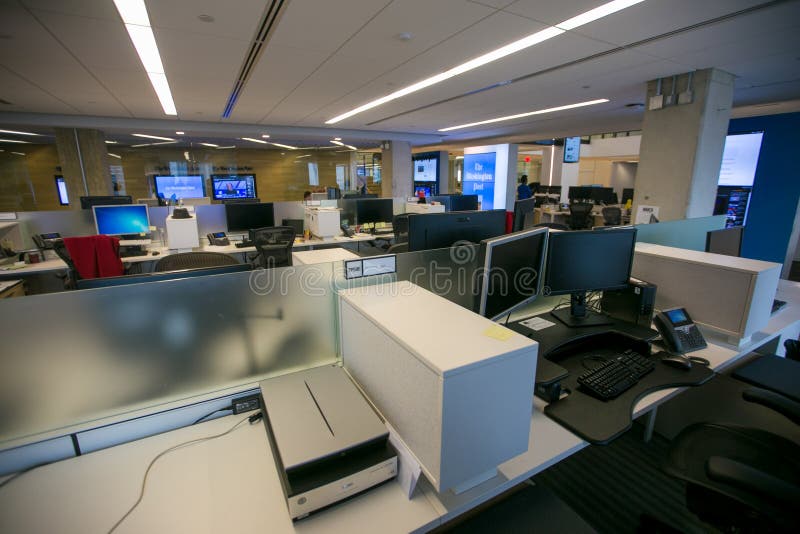 News room at the Washington Post.