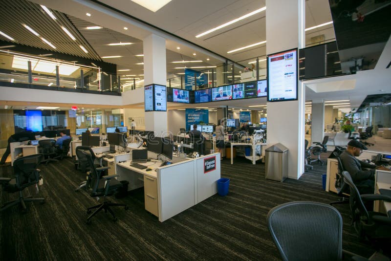 News room at the Washington Post.