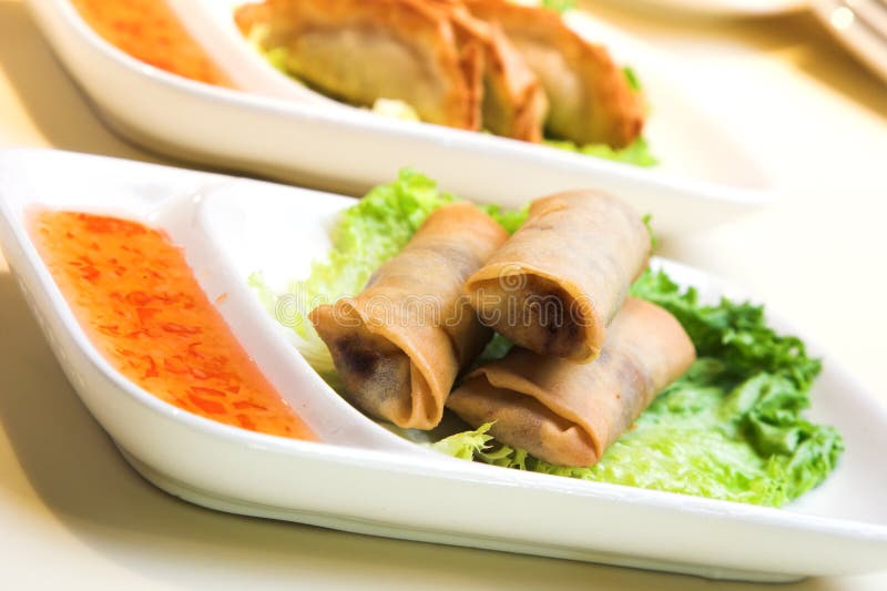 springrolls vegetable стоковое фото