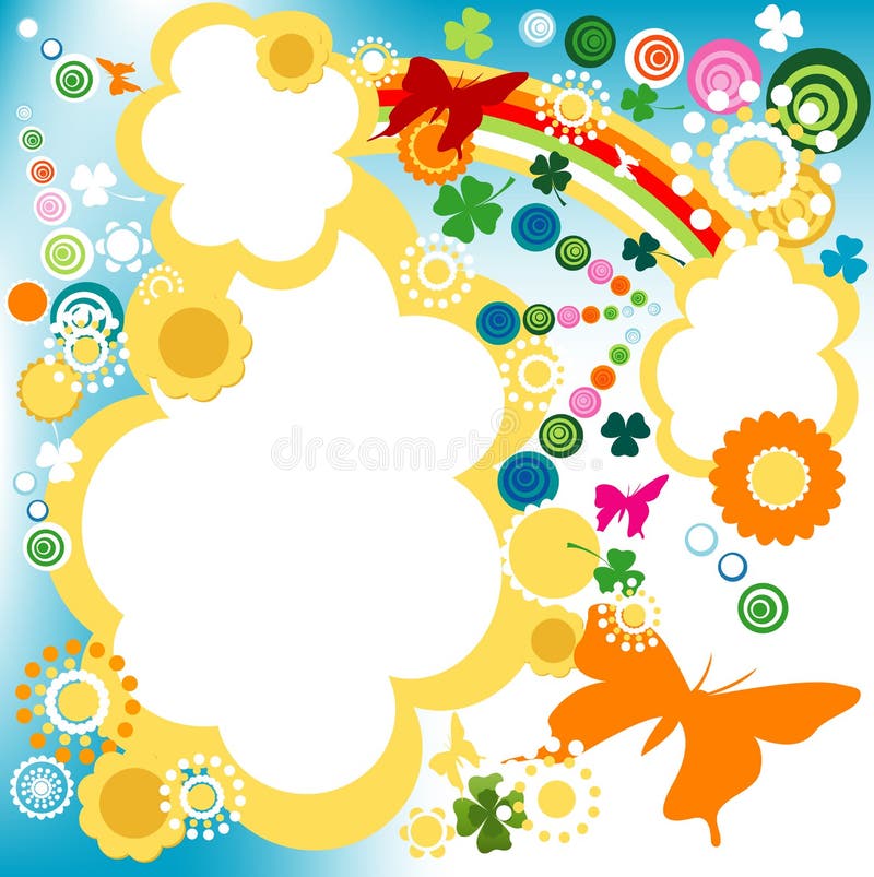 Springtime feeling stock vector. Illustration of colorful - 4381902