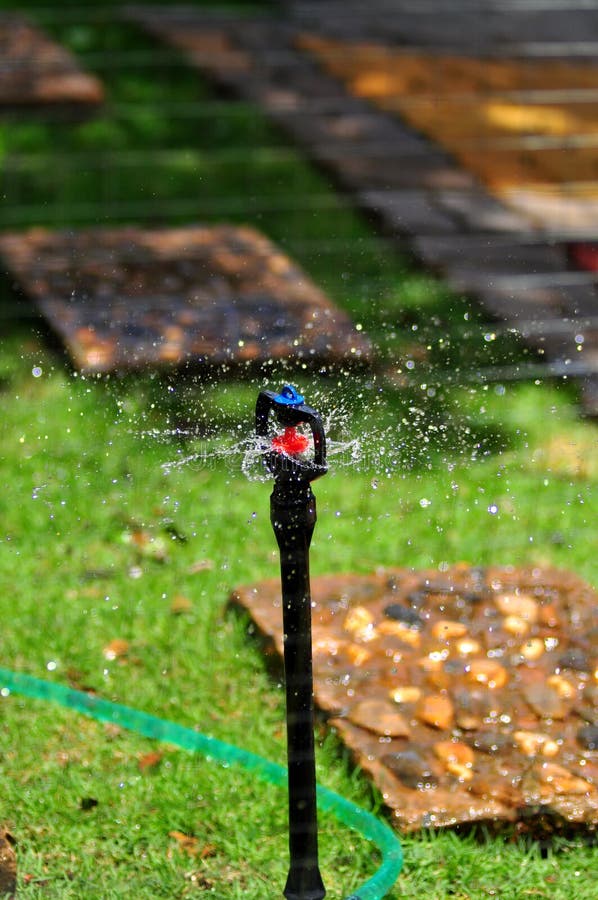 Sprinkler of Automatic Watering Stock Image Image of condensation