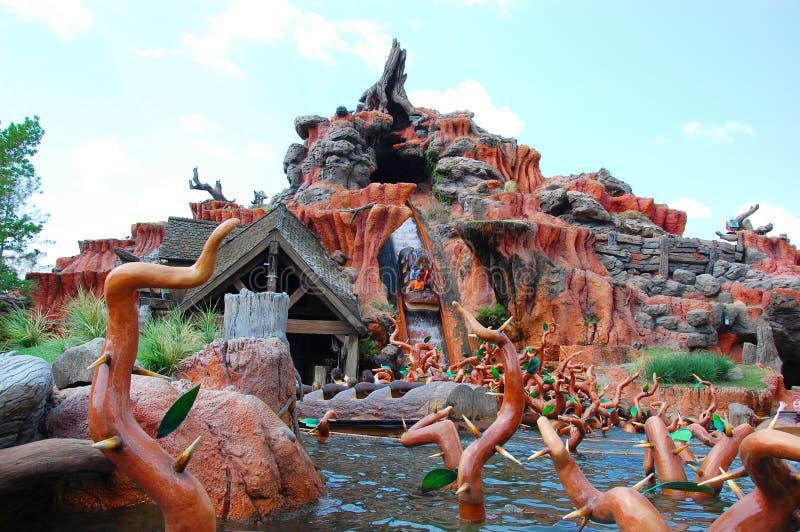 Splash Mountain,one of the main attraction in Disney's Magic Kingdom, Florida. Every attraction is uniquely designed to the last detail. Splash Mountain,one of the main attraction in Disney's Magic Kingdom, Florida. Every attraction is uniquely designed to the last detail.