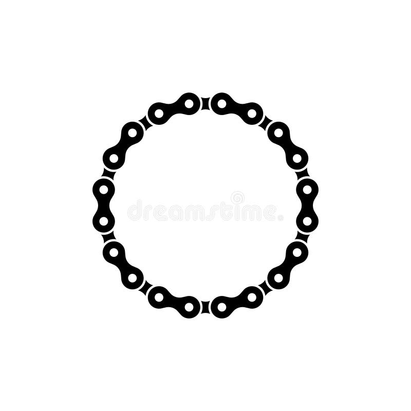 Sprocket Chain Icon Design Template Vector Isolated Illustration Stock