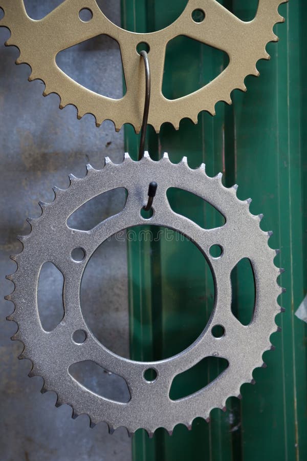 Sprocket for motorcycle stock image. Image of rear, athletic 85065633