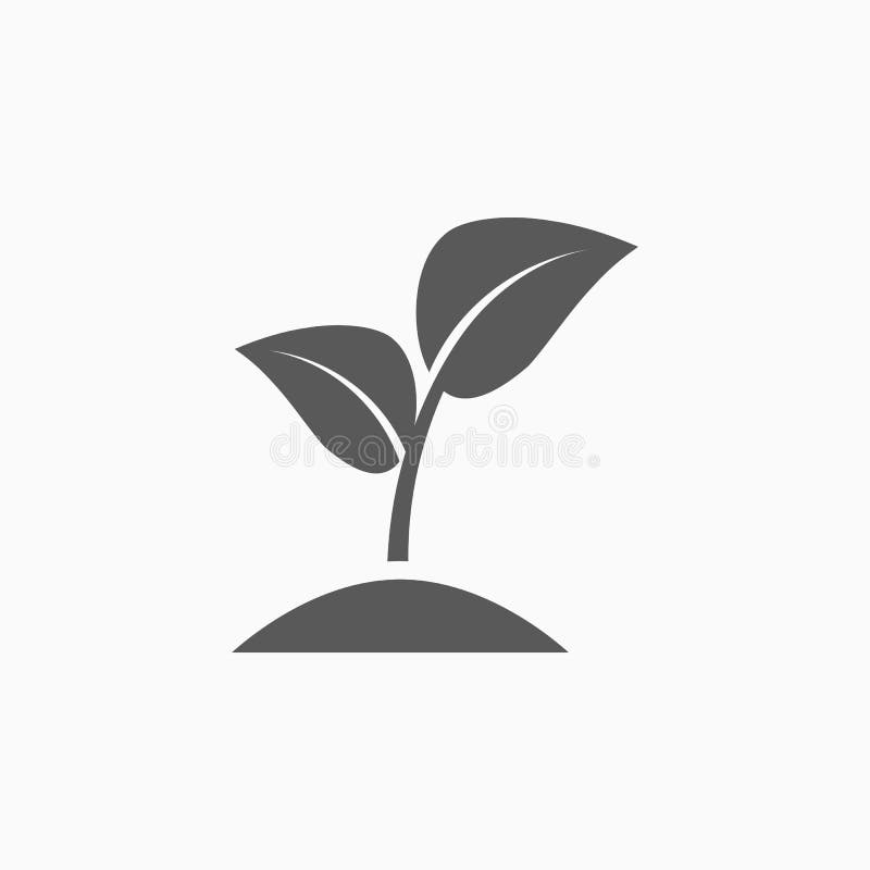 Sprout icon, tree, leaf, natural