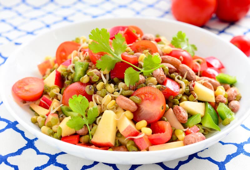 Sprouts salad- mung beans/green gram royalty free stock photos Sprouts salad- mung beans/green gram royalty free stock photos