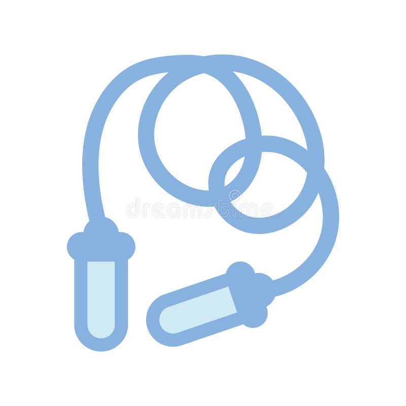 Sprungseil-Fitnessgerät. Vector stock abbildung