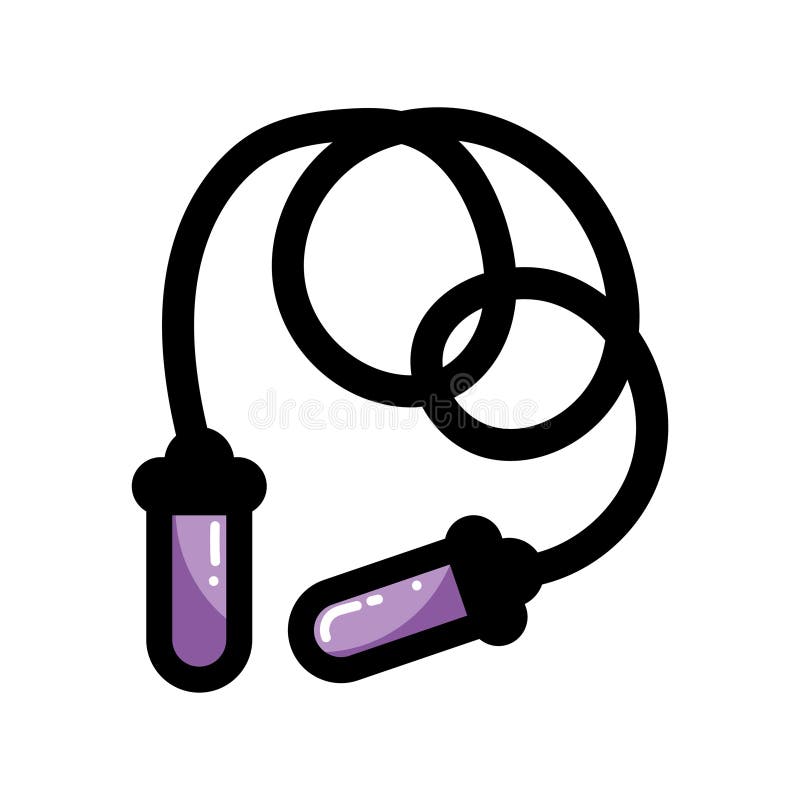 Sprungseil-Fitnessgerät. Vector stock abbildung