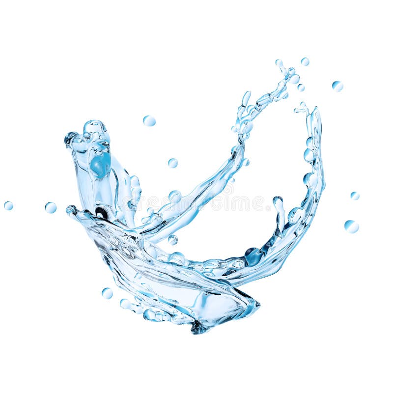 Schizzi d'acqua astratti immagini stock libere da diritti