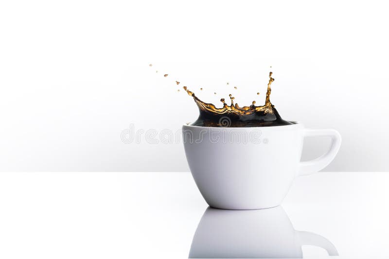 Spruzzata del caffè fotografia stock libera da diritti Spruzzata del caffè fotografia stock libera da diritti
