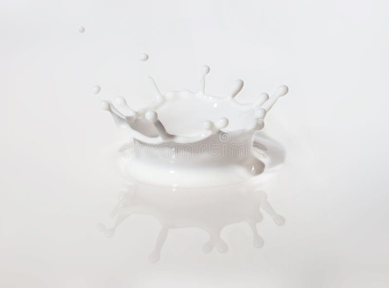 Schizzi di latte fotografie stock libere da diritti